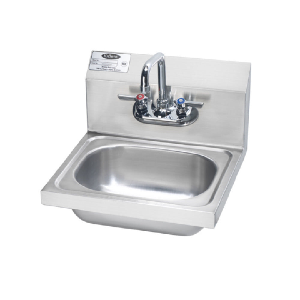 Krowne HS-2L Hand Sink Wall Mount 17-1/4"W X 15-1/4"D X 13-3/8"H OA