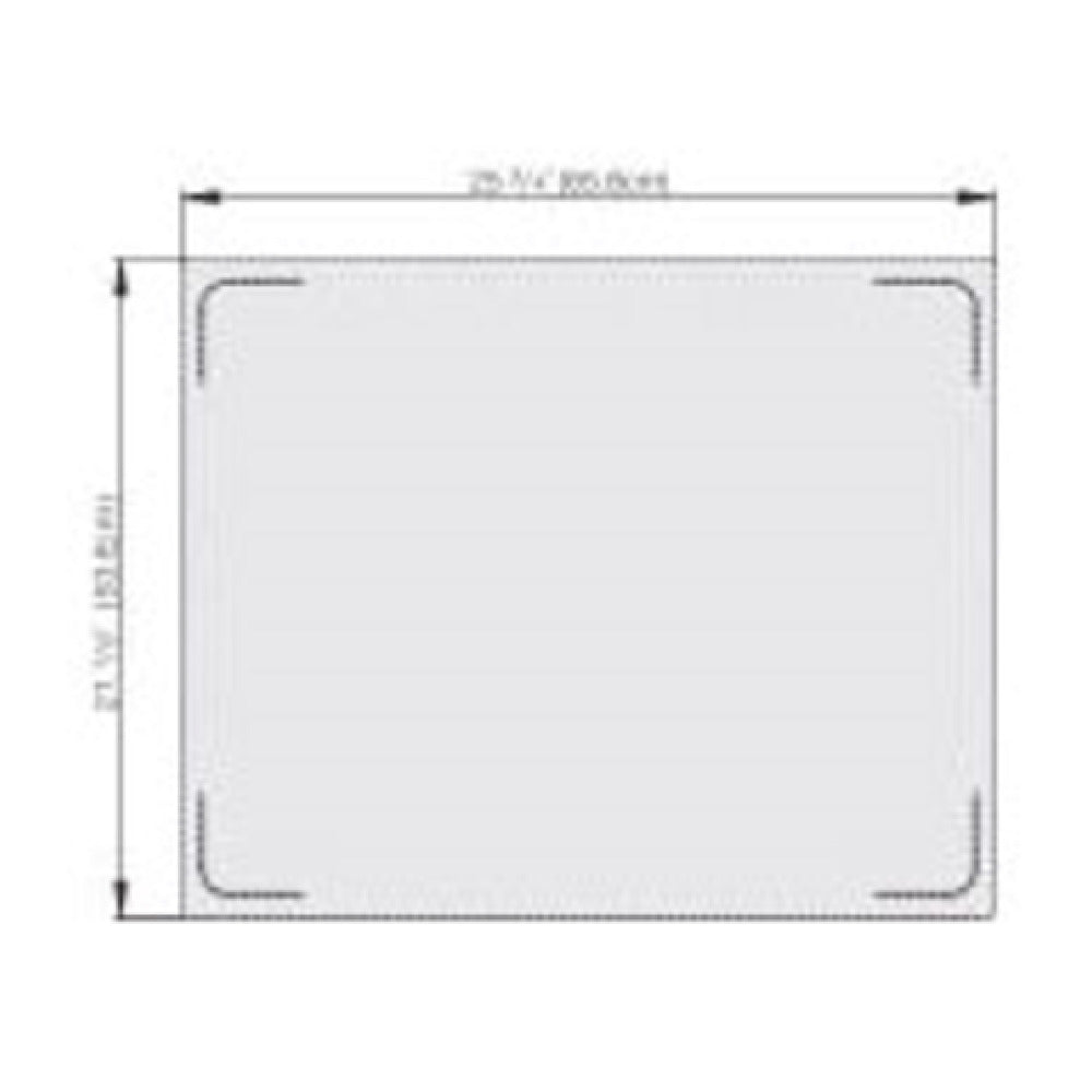 Vollrath 8250014 Miramar™ Double Well Template For Blank Double Template Stainless/plain Finish Edge