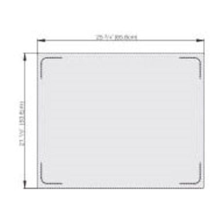 Vollrath 8250014 Miramar™ Double Well Template For Blank Double Template Stainless/plain Finish Edge