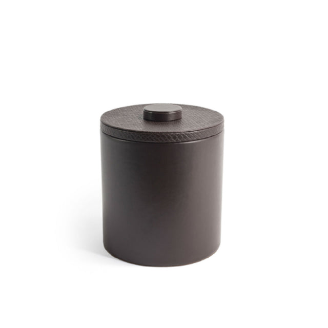 FOH RIB019BRL21 3.5qt Round Java Ice Bucket Brown Includes One RIB017BRL21-BTM 3.5qt Round London Ice Bucket Base Brown