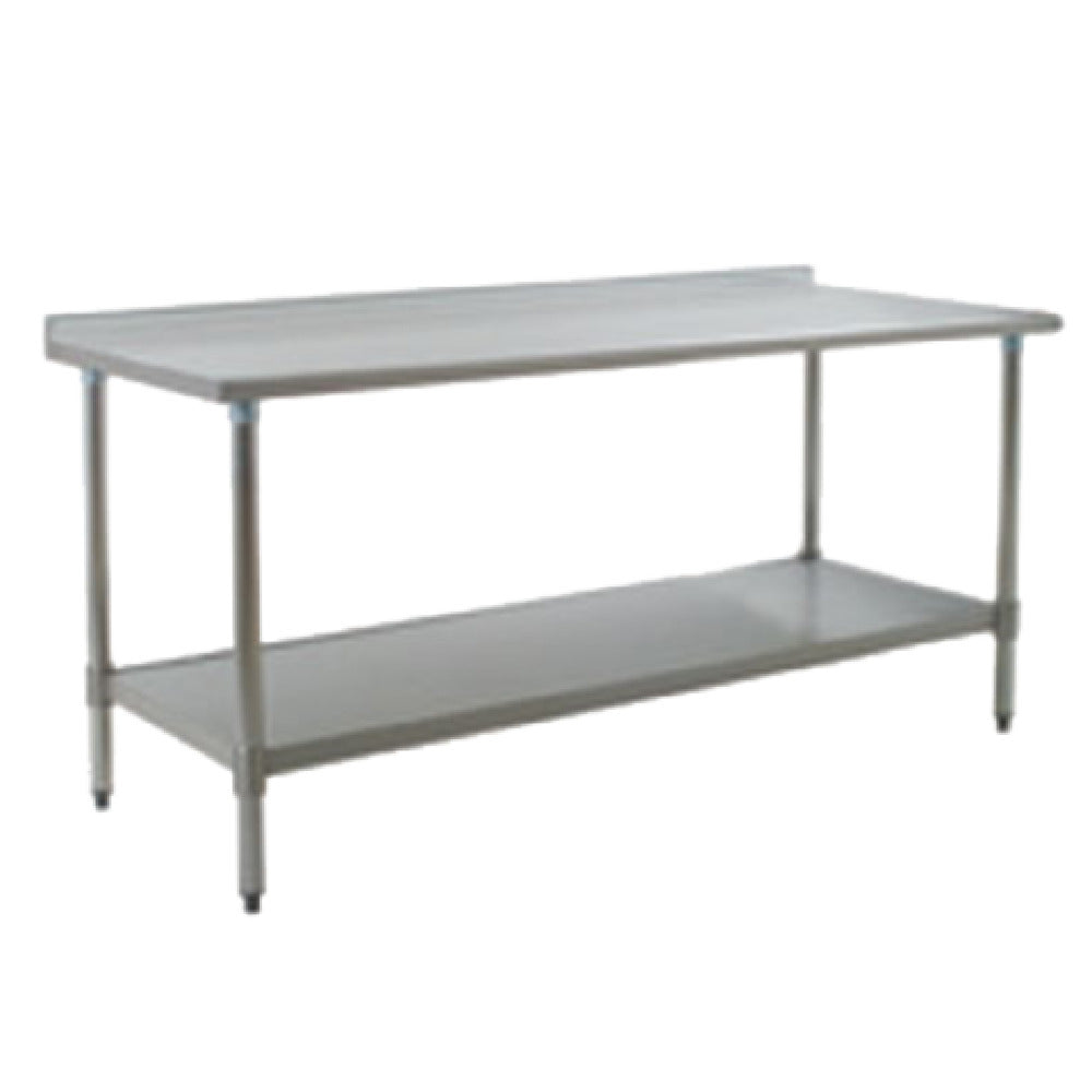 Eagle UT24108SB Budget Series Work Table 108"W X 24"D 430 Stainless Steel Top With 1-1/2"H Rear Up-turn