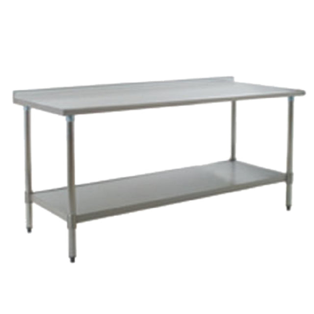 Eagle UT24108SB Budget Series Work Table 108"W X 24"D 430 Stainless Steel Top With 1-1/2"H Rear Up-turn