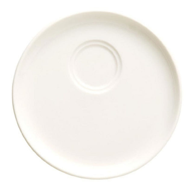 Libbey 905356530 (Formerly Syracuse China) Saucer 5-1/4" Dia. Double Well: 1-5/8" Outer Well