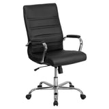 Flash Furniture GO-2286H-BK-GG Executive Swivel Office Chair 39-1/4" To 43" Adjustable Height