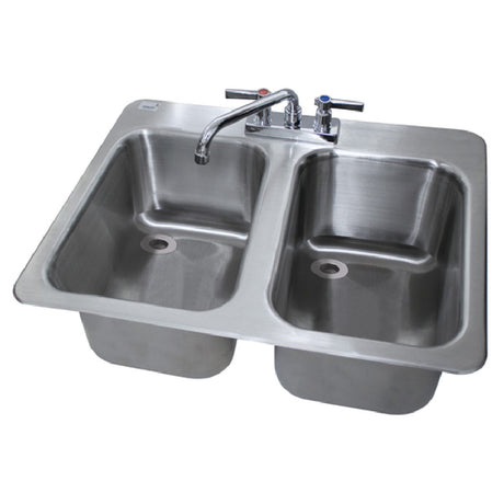 Advance Tabco DBS-2 Bar Sink Drop-in 2-compartment