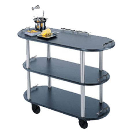 Lakeside 36200_MAPLE Service Cart Oval 16"D X 42-1/2"W X 35-1/4"H