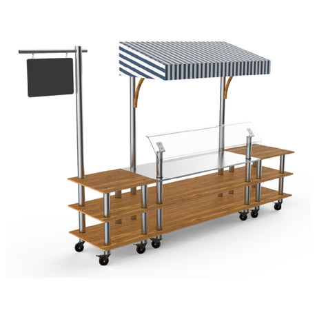 Steelite MGCMLA04BSWW Mogogo Buffet Solutions Modular Classic Canopy Station 3-tier