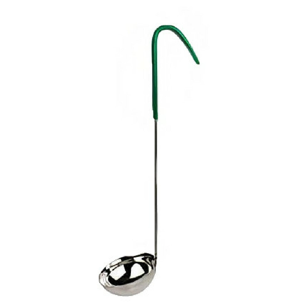 AllPoints 23319 4 Oz Serving Ladle Green Handle Vinyl