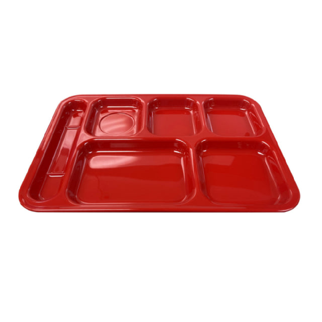 Thunder Group ML801PR Tray 14-1/2"W X 10"D X 1-1/8"H Left Hand (6) Compartment