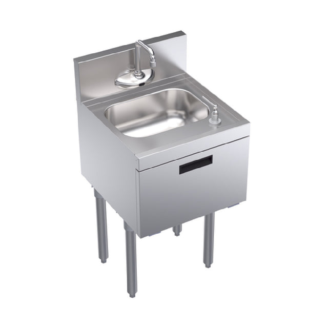 Krowne KR19-18ST-E Royal Series Underbar Hand Sink Unit Free Standing 18"W X 19"D X 36-1/2"H.O.A.