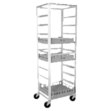 Franklin Machine Products 133-1338 Glass/Tray Rack Cart 23" X 20" X 69" H (10) 20" X 20" Dishwasher Rack Capacity