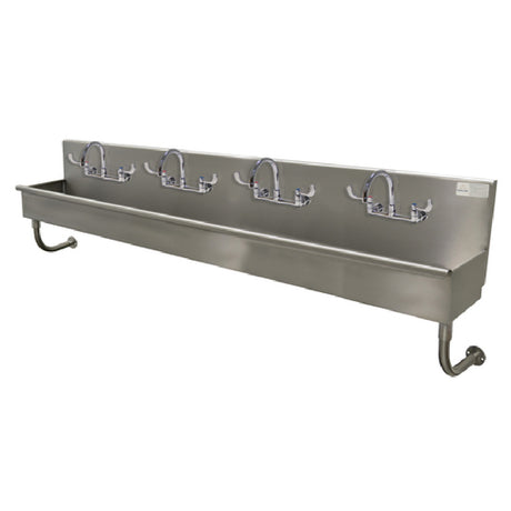 Advance Tabco 19-18-96-ADA-F Multiwash Hand Sink Wall Mounted Includes (4) Faucets With Wrist Blades