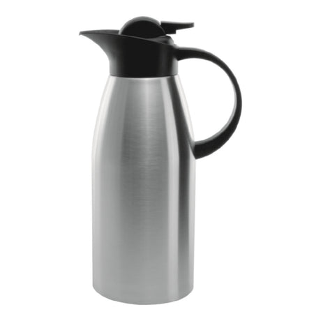 Service Ideas KVP1900 Service Ideas Stainless Touch Carafe Push Botton Lid Vacuum Insulated