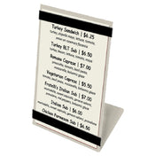 Menu Solutions MTRBB-46 Table Tent Holds 4" X 6" Insert Single Panel