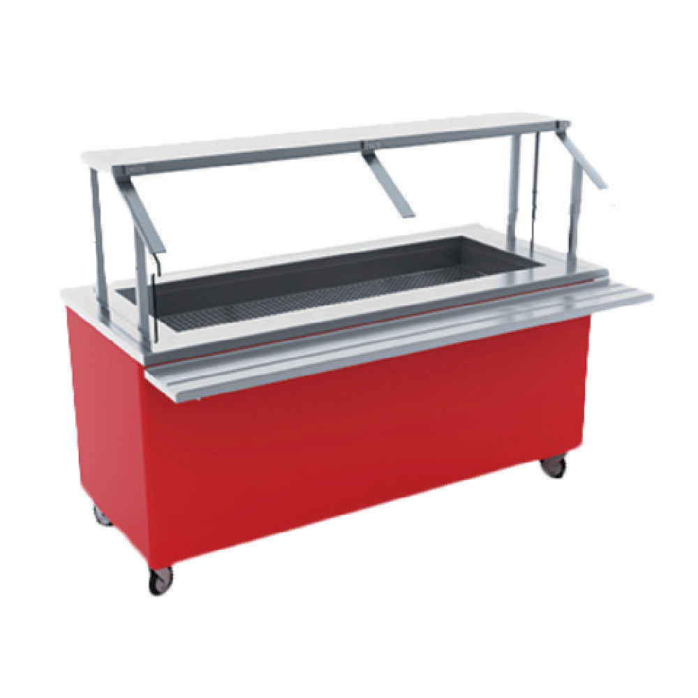 Low Temp Industries 84-CFI SpecLine Ice Cooled Serving Counter 84-3/8"W X 30"D X 36"H Accommodates (5) 12" X 20" Pans