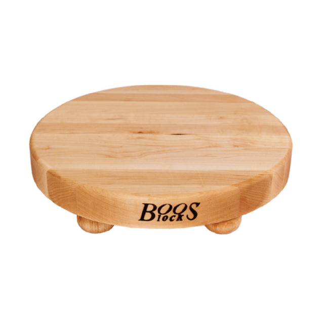 John Boos B12R Gift Collection Cutting Board 12" Dia. X 1-1/2" Thick Edge Grain Construction