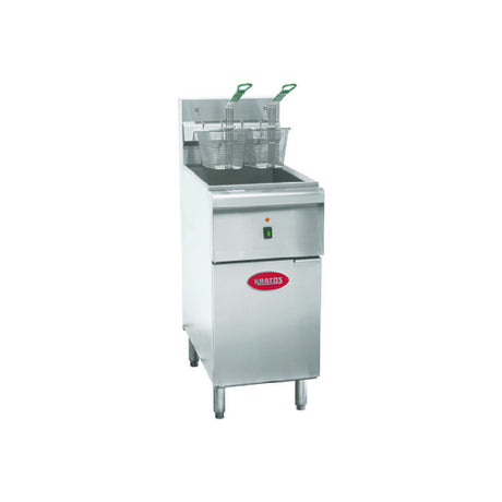 Hubert 116252 - Kratos Commercial Floor Fryer, Electric, 40 Lb. Oil Capacity