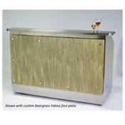Geneva 76110 Wilson Portable Bar 60"W X 30"D X 47-1/2H" Stainless Steel Interior With Acrylic Face Plate