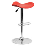 Flash Furniture CH-TC3-1002-RED-GG Swivel Bar Stool Adjustable Height Contemporary Style