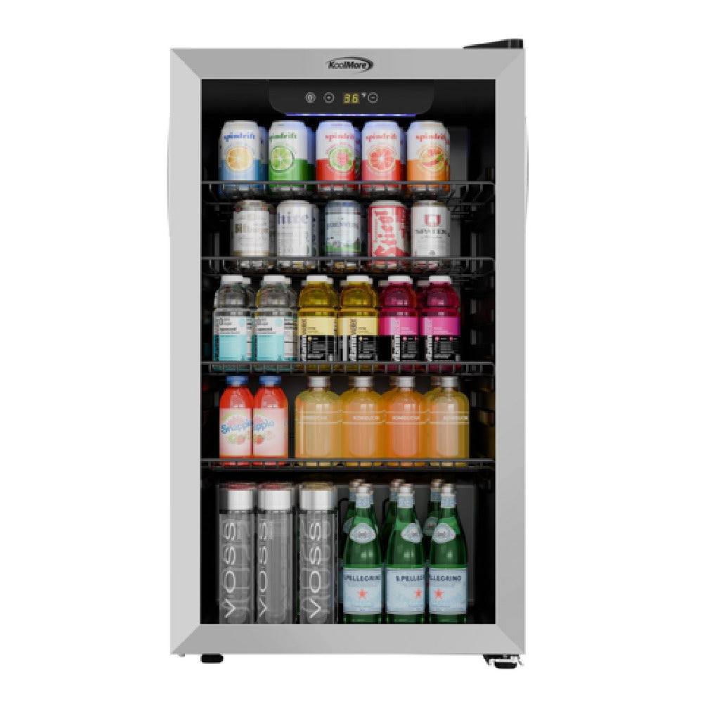 Koolmore KM-BR32SS KoolMore Beverage Refrigerator Merchandiser 17.50"W X 18.30"D X 31.50"H