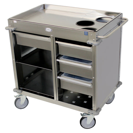 Cadco BC-4-LST MobileServ® Beverage Cart Back-loading (3) Airpot Wells