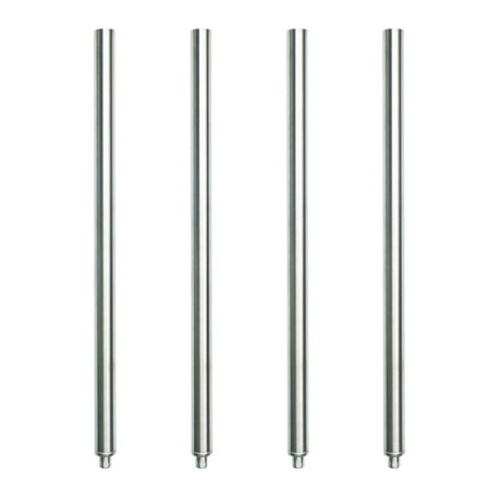 Hubert 116242 - Kratos Worktable Legs Set, With Polyurethane Casters, 22" Length