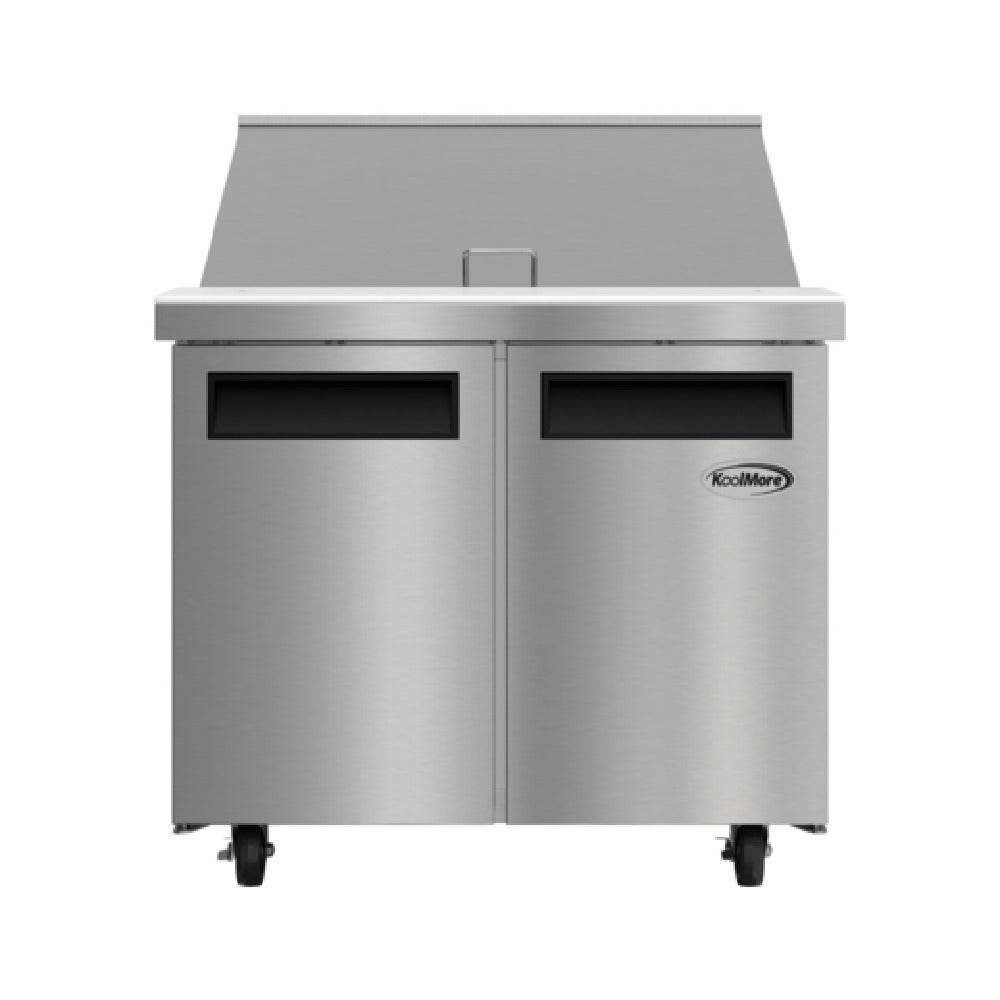 Koolmore KM-MPTR36-2D - Mega Top Sandwich / Salad Prep Table, 36.2"W, 10.8 Cu.ft.