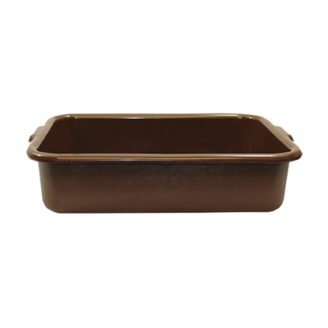 Tablecraft 1529BR Tote Box 21-1/2" X 15-3/4" X 5" Pebbled Finish Outside