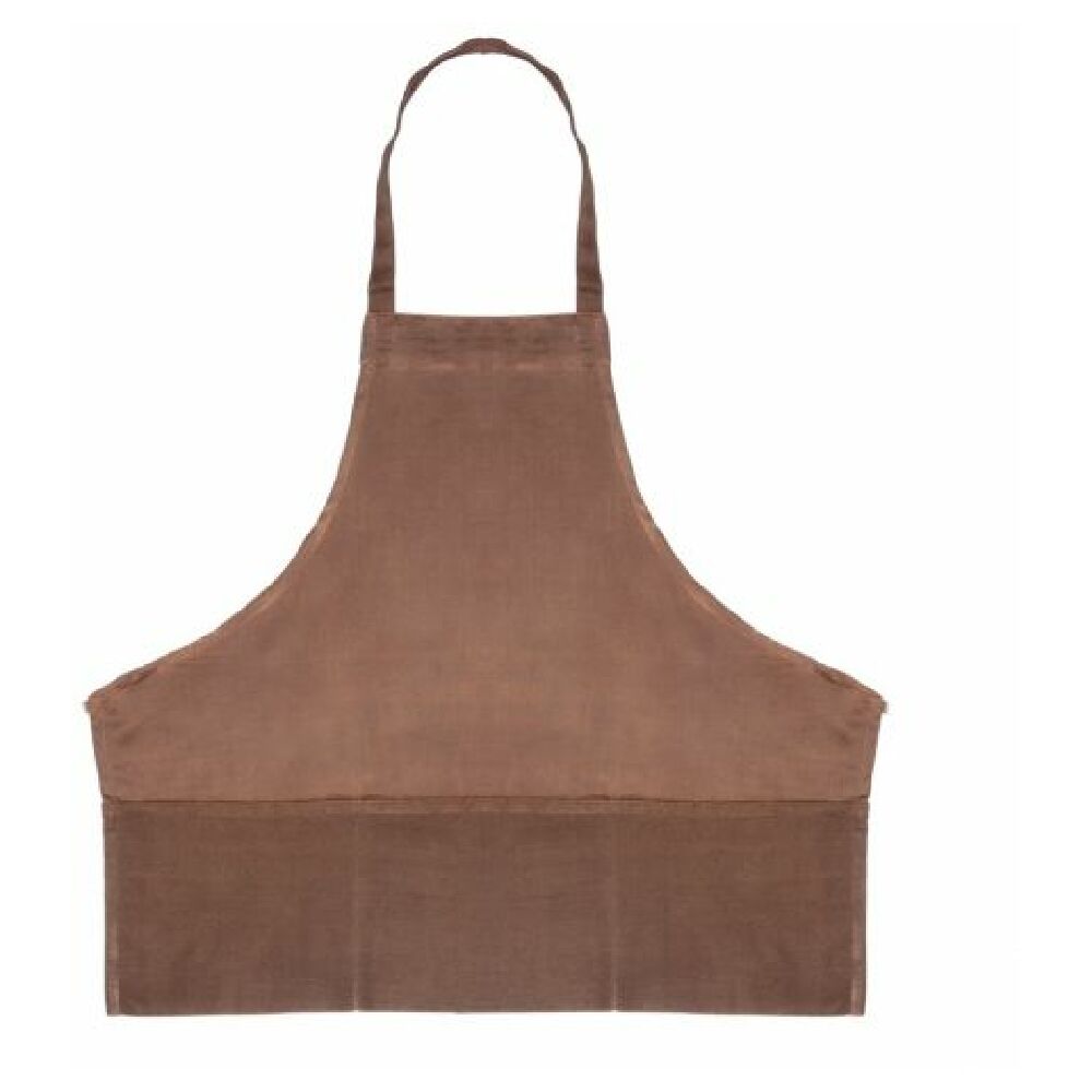 Chef Approved 167BAFHBR Half Length Bib Apron 25" X 28" (2) Front Pockets