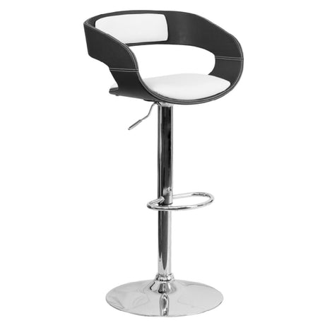 Flash Furniture SD-2207-GG Bentwood Swivel Bar Stool With Arms Adjustable Height