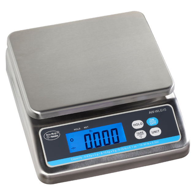 Yamato AW-WLG-15 Accu-Weigh® Portion Control Scale Digital 0-15 Lb. X 0.005 Lb. / 15-30 Lb. X 0.01 Lb. (capacity & Divisions Are Also In Ounces And Kilograms)