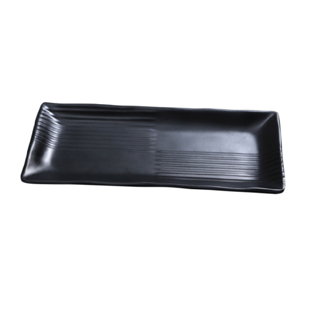 Yanco BP-2209 Black Pearl Plate 8-1/2"L X 4"W Rectangular