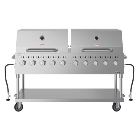 Koolmore CGKIT7-D36D36 Commercial Outdoor Grill 72-2/5"W X 23-1/5"D X 48-3/5"H