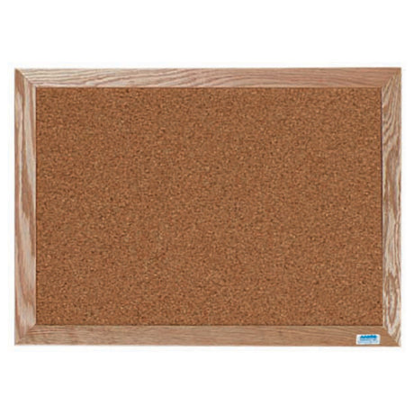 Aarco OB1824 Bulletin Board 24"W X 18"H Natural Pebble Grain Cork