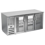Beverage Air BB72HC-1-FG-PT-S - Refrigerated Open Food Rated Back Bar Pass-Thru Storage Cabinet