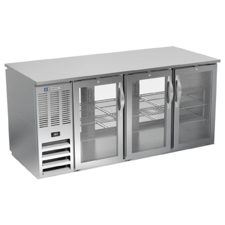 Beverage Air BB72HC-FG-PT-S - Refrigerated Open Food Rated Back Bar Pass-Thru Storage Cabinet