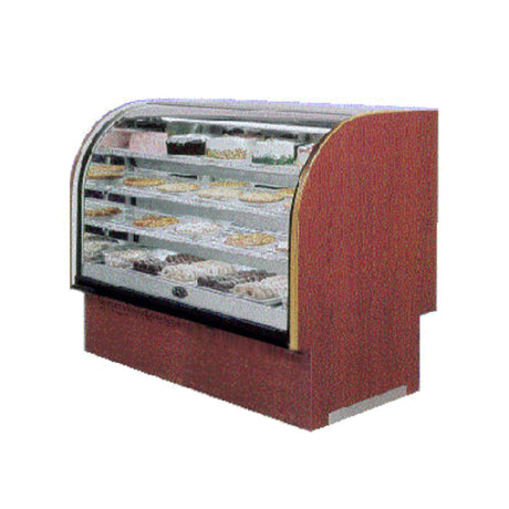 Marc Refrigeration LUBCD-48 Non-Refrigerated (Dry) Bakery Display Case 49" L Lift-up Curved Glass Front