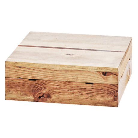 Cal Mil 3628-4-99 Madera Crate Riser 12"W X 12"D X 4"H Square