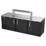 Beverage Air DD94HC-1-B-12T - Draft Beer Cooler, 95"W, 29"D