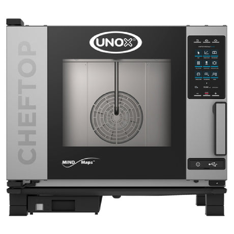 UNOX XAVC-0511-GPRM_NAT ChefTop MIND.Maps™ Plus Combi Oven/Steam Oven Is A Gas Countertop Oven That Combines Heat