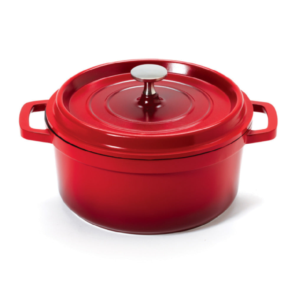 GET Enterprises CA-011-R/BK/CC Heiss™ Induction Dutch Oven 2-1/2 Qt. (2-4/5 Qt. Rim Full)