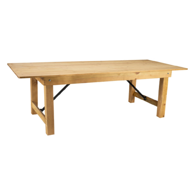 Flash Furniture XA-F-96X40-LN-GG Hercules Series Folding Rustic Farm Table 96"W X 40"D X 29-1/2"H