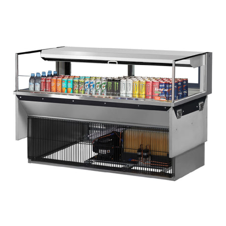 Turbo Air TOM-60L-UFD-S-1SI-N Drop-In Horizontal Open Display Case Low Profile