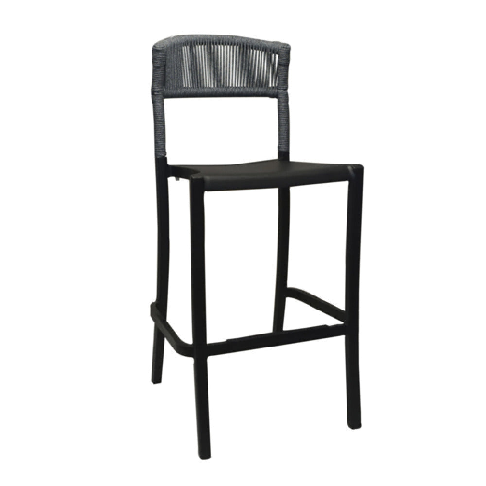 Grosfillex UT827017 - Tahoe Barstool, Rope Weave Design, Bar-height Level