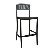 Grosfillex UT827017 - Tahoe Barstool, Rope Weave Design, Bar-height Level