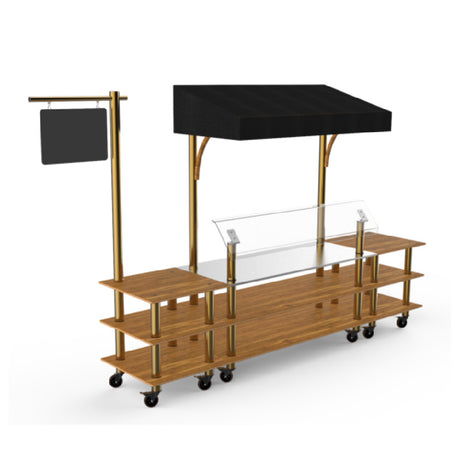 Steelite MGCMLA04BBBW - Classic Canopy Station, 130.0" X 33.0" X 95.5", Modular