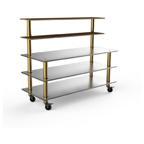 Steelite MGCMLC04WBXW Mogogo Buffet Solutions Modular Pro Back Bar 5-tier 71" X 29-1/2" X 60-1/2"H