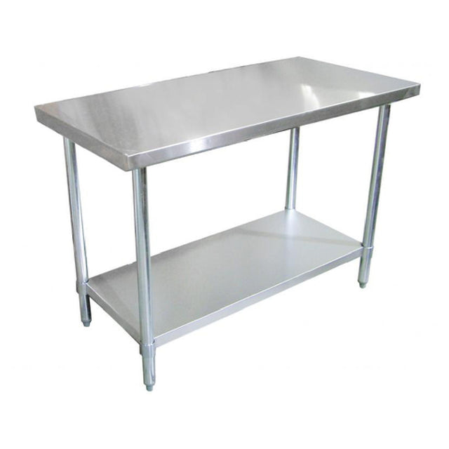 Omcan 43182 (43182) Standard Work Table 18"W X 24"D X 34"H 18/430 Stainless Steel Flat Top