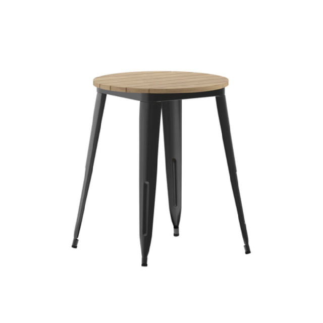 Flash Furniture JJ-T14623-60-BRBK-GG Declan Dining Table 23-3/4" Dia. X 30"H Round Table