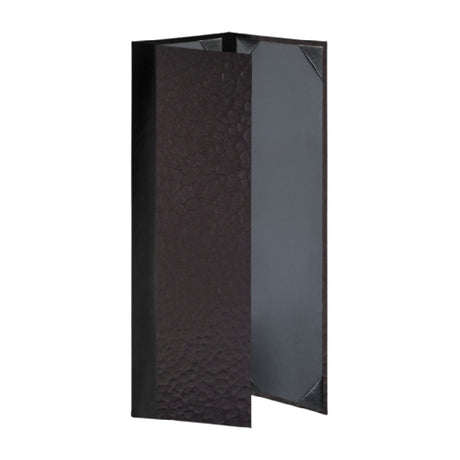 Risch METRO-3V 4.25X14 Metro Iron Or Mesh Hardback Metallic Menu Cover (specify Pattern And Color)